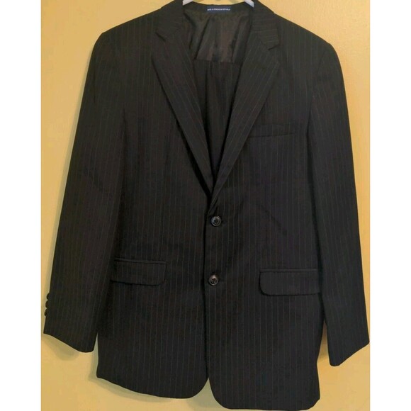 Chaps Other - Nice Chaps Boys Size 18 Reg Black Pin Striped Two Piece Dress Suit Blazer Pants